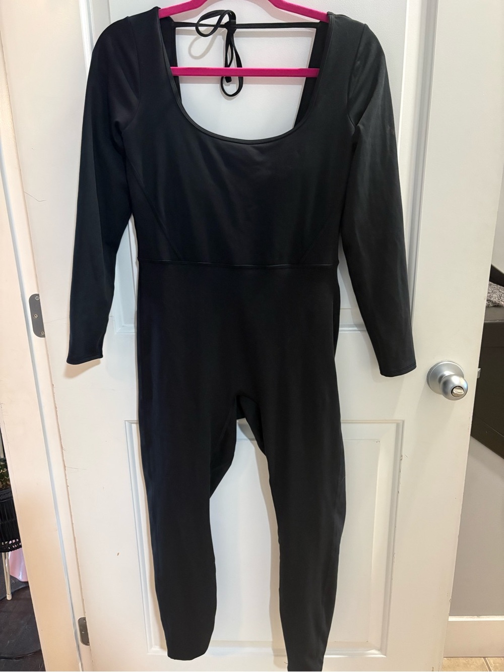 NWT Gilly Hicks Active Recharge Long Sleeve Bodysuit - Black - Size Large